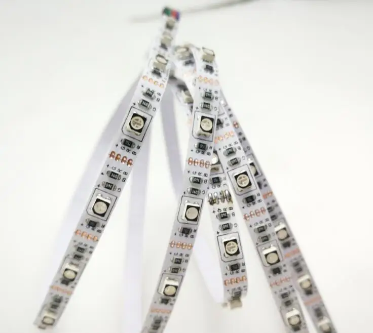 [Seven Neon]Flexible DV3.7V DC5V IP20 5mm Slim FPBC 3528 SMD RGB light 60leds/m led smd strip 1LED 1 cut | Лампы и освещение
