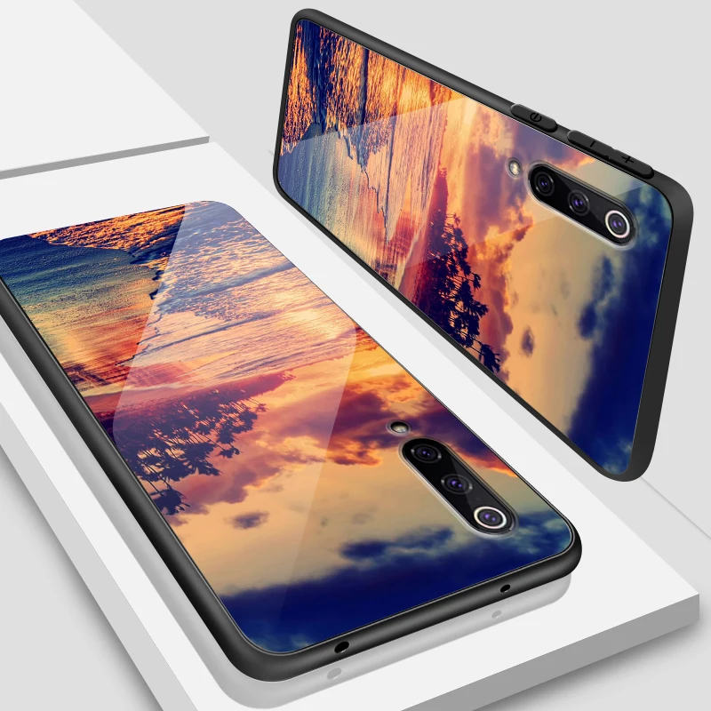 H119 Роскошный чехол из закаленного стекла для Xiaomi 5X6X8 9 SE A1 A2 Lite мягкий Кап для Redmi Note 4x 5A 6 7 Pro Prime Жесткий Бампер TPU Capa - Цвет: H119