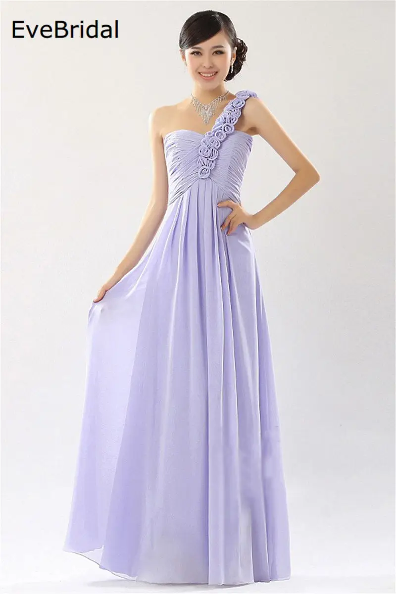 Lilac Новое поступление, прозрачные платья подружки невесты на одно плечо, платье для свадебной вечеринки, размер 4, 6, 8, 10, 12, 14, 16 - Цвет: Lilac