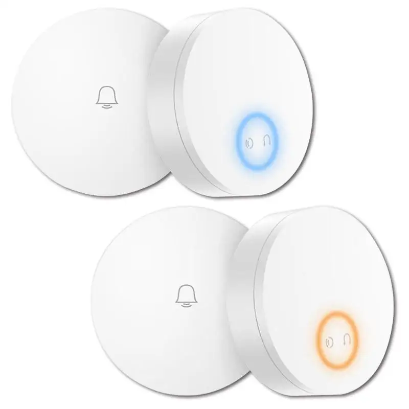 

Plastic Wireless Doorbell Welcome Home Security Transmitter Receiver Door Hardware Intelligent 50m Remote Self-powered Pager