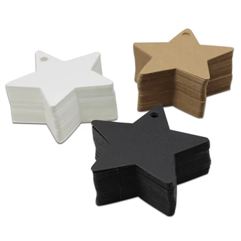 

300Pcs Colorful 6x6cm Variety Styles Kraft Paper Grocery Hanging Tags Party Greeting Wishes Papercard Cardboard Marking Labels