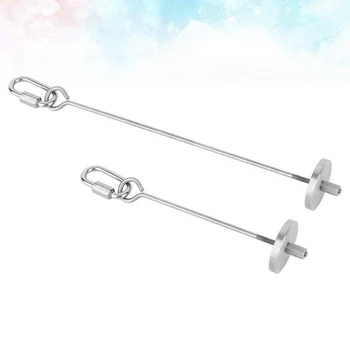 

2PCS Bird Special Fruit Fork Parrot Stainless Steel Fruit Fork Anti-rust Bird Fruit Picks Multi-purpose Bird Food Rack for Parro