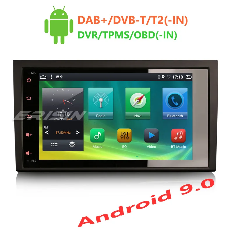 Erisin ES6274A 8 дюймов Android 9 0 6-Core 4 Гб Оперативная память автомобиль радио BT для Audi A4 S4 RS4