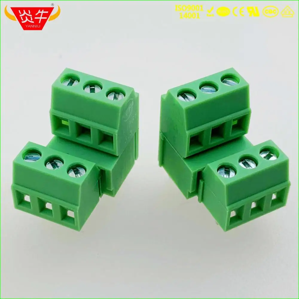 128A-3.5-3P KF128A 3,5 Американская классификация проводов 2р 3P PCB Универсальный винтовой Клеммник KF128HL DG381A 3,5 мм 2PIN 3PIN MKKDS 1/2-3,5-1751390 PHOENIX DEGSON KEFA - Цвет: 128A-3.5-3P