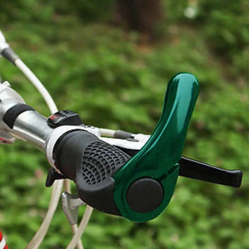 1 Pair Non-slip Ergonomic Bicycle Handlebar Grips with Lock-on Bar Ends MTB Bike Aluminium Horn Grips Bike Accessories