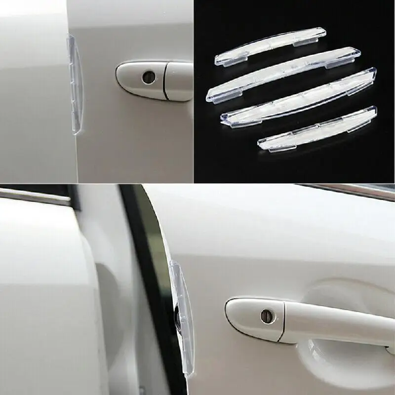 4Pcs Car Door Edge-Scratch Anti-collision Protector Guard Strip Universal