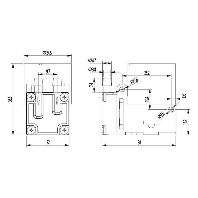 G2BL микро вакуумный насос 12 V/24 V с бесщеточным двигателем воздушного насоса безмасляный мембранный насос для отбора проб газа для анализа насос
