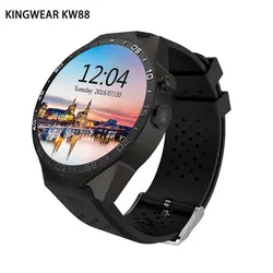 KINGWEAR KW88 3g Смарт-часы Android SIM gps OTA монитор сердечного ритма шагомер 2.0MP камера Дистанционное управление голосовой помощник