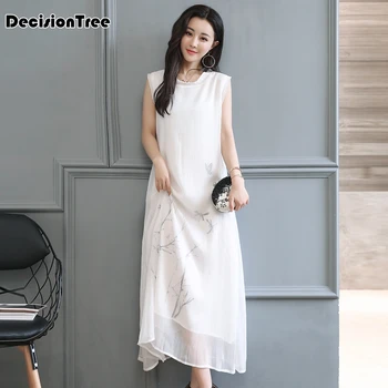 

2020 chinese dress cheongsam qipao chiffon cheongsam chinese classic qipao long sleeve novelty print long dress Improved