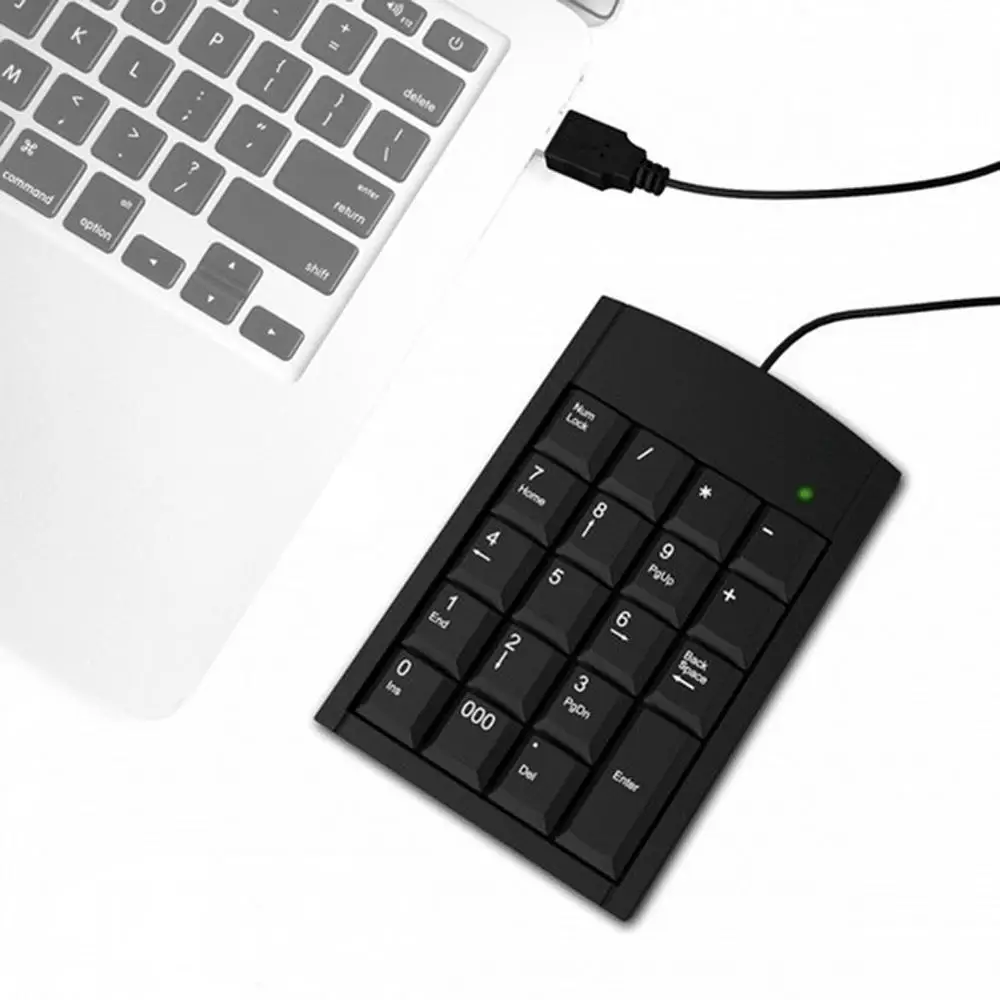 Новинка 19 клавиш USB Проводная цифровая клавиатура адаптер клавиатуры для