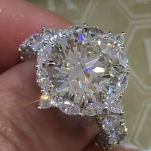 FDLK 2Pcs Bridal Set Elegant Rings for Women Wedding Engagement Fashion Jewelry Fashion