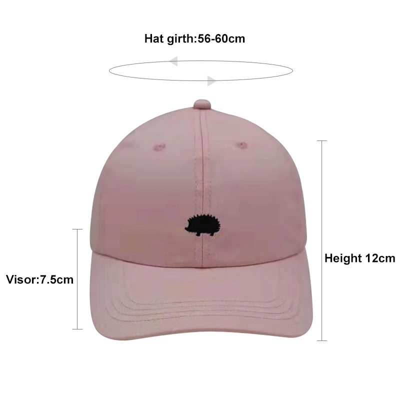 Папа шляпа прекрасный Ежик вышивка бейсболка женская летняя Snapback Мужская кепка s унисекс эксклюзивный выпуск хип-хоп шапки