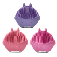 Щетка для мытья лица вибрационная силиконовая Глубокая очистка пор Водонепроницаемая электрическая мягкая Массажная щетка с контролем масла