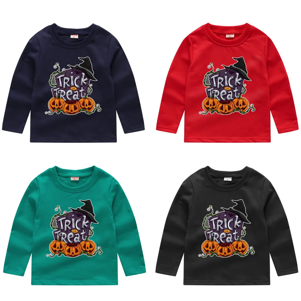 

Halloween Style Toddler Baby Sweatshir Kids Boys Girls Halloween Pumpkin Sweatshirt Pullover Tops Long Sleeve Shirt 2019 Autumn