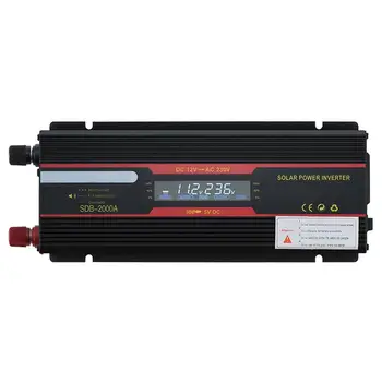 

Car Inverter 12V 220V 6000W/4000W Peak Power Inverter Voltage Converter Transformer 12V To 220V Inversor + LCD Display