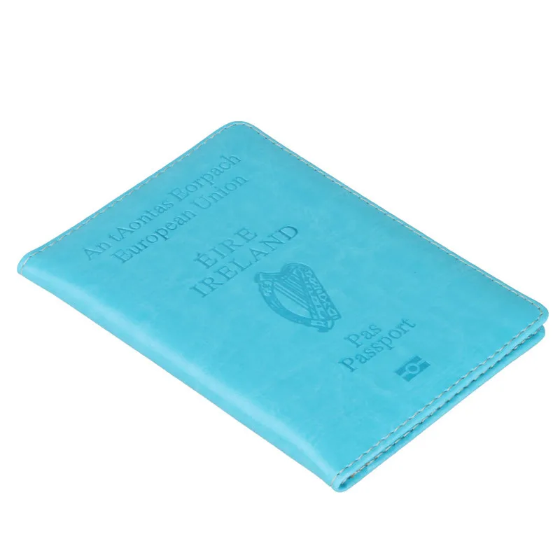 Европейский союз, Ирландия, тонкая кожаная обложка для паспорта, маленький дорожный ID, кредитный держатель для карт, документов, паспорта, защита, держатель