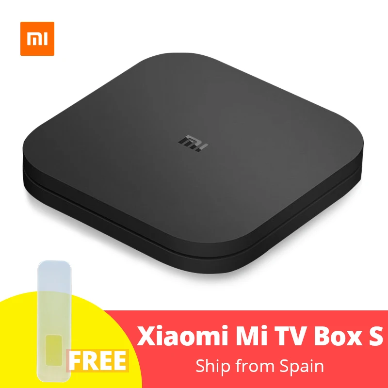 Оригинальный Глобальный Xiaomi Mi tv Box S 4K HDR Android tv 8,1 Ultra HD 2G 8G wifi Google Cast Netflix IP tv Set top Box 4 медиаплеер