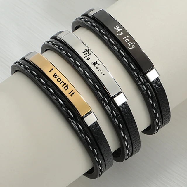 Personalized Family Multiple Name Bracelet Women Friendship Couples Custom  Matching Stainless Steel Bangle Valentines Gifts - Customized Bracelets -  AliExpress