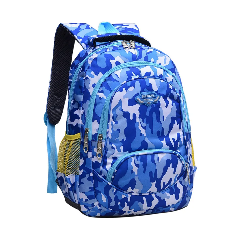 Student Bag New Computer Nylon Shoulder Male Primary School Camouflage Backpack | Багаж и сумки