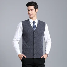 MACROSEA Британский стиль дизайн мужской формальный Повседневный шерстяной кардиган без рукавов высокого качества мужской вязаный шерстяной свитер 9067