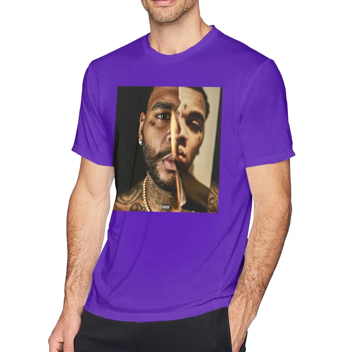 Кевин Гейтс, футболка I am Him, 6xl, базовая Мужская футболка, короткий рукав, принт, забавная, 100 хлопок, футболка - Цвет: Purple