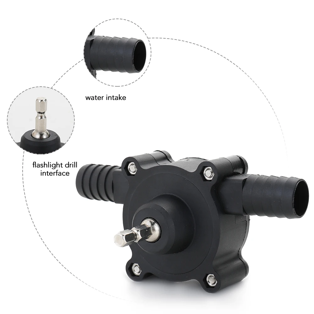 KKMOON Professional Portable Electric Drill Pump High Efficiency Self Priming Transfer Pumps Convenient Oil Fluid Water Pump