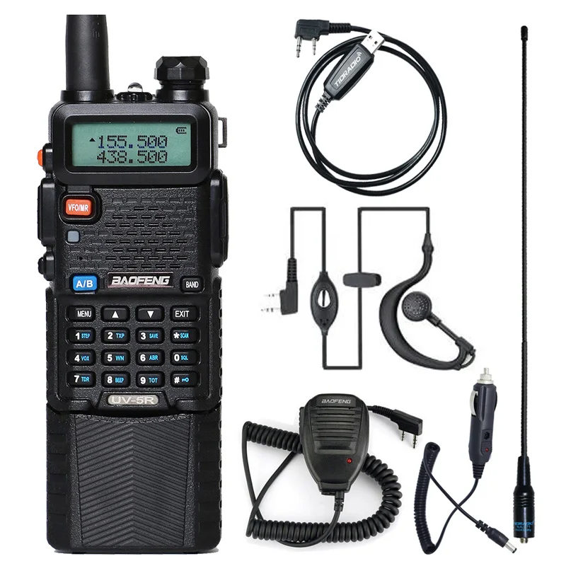 Baofeng Walkie Talkie uv 5r 3800 Двухдиапазонная VHF UHF 136-174/400-520mhz двухсторонняя радиостанция walky talky UV-5R - Цвет: UV5R3800-Parts