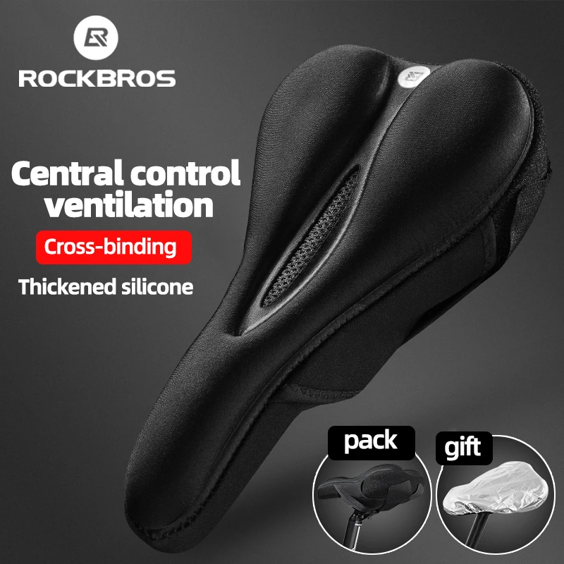ROCKBROS ciclismo MTB coprisella per bicicletta gel in Silicone liquido  fodera per cuscino accessori per bici con sedile morbido traspirante  cavo|bicycle saddle cover|saddle coverbike bicycle saddle - AliExpress