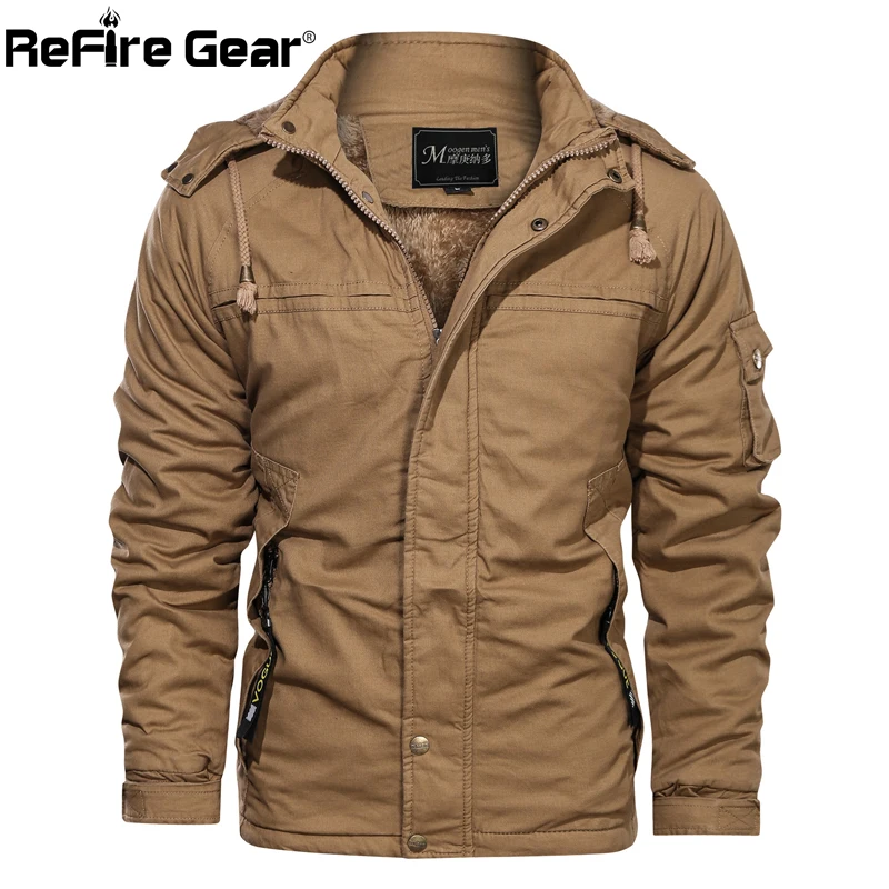 Refire gear зимние Утепленные карго куртки мужские армейские боевые штурмовые куртки с капюшоном мужские тактические военные теплые винтажные повседневные пальто