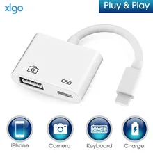 OTG цифровой адаптер для Lightning к USB 3 камера ридер Зарядки Комплекты синхронизации данных для iPhone X/XS/8 P/7/7 P/6/6 S