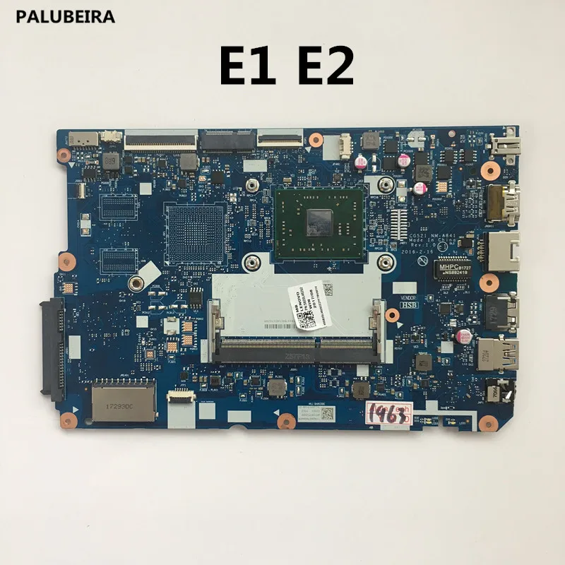 PALUBEIRA ноутбук материнская плата для Lenovo 110-15ACL NM-A841 CG521 с E1 E2 Процессор DDR3 Протестировано