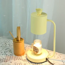 

Elegant Cup Shape Electric Wax Candle Melting Warmer Light Korean Romantic Aromatherapy Burner Table Lamps decor For bedroom