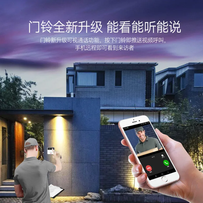 

Smart Doorbell Home Wifi Visual Ring Video Camera Door Bells Wireless HD Night Vision Security System Automation Modules Homekit