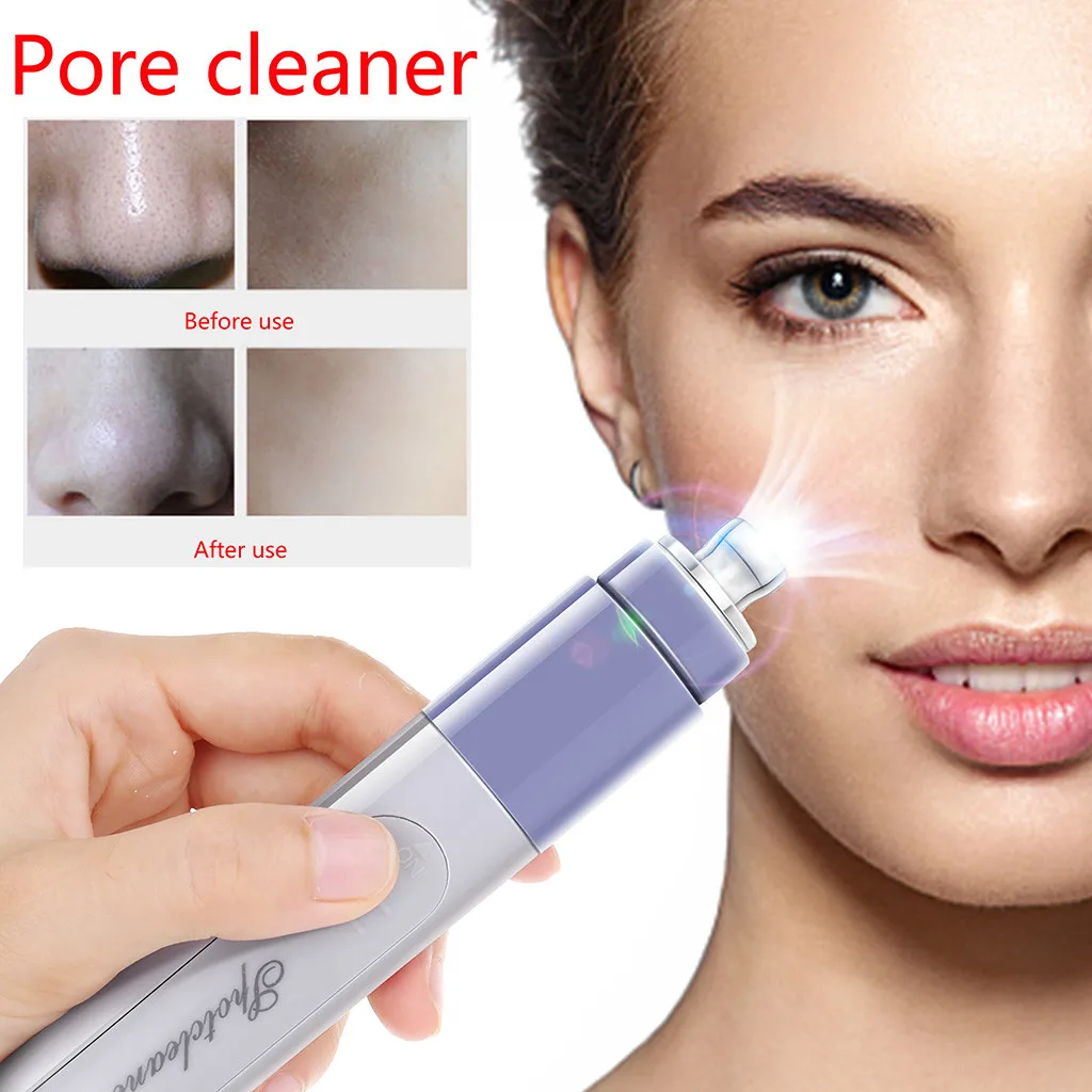 Electric Acne Pimple Removal Blackhead Remove Face Deep Nose Cleaner T Zone Pore Vacuum Suction Facial Beauty Skin Tool#y30 | Красота и