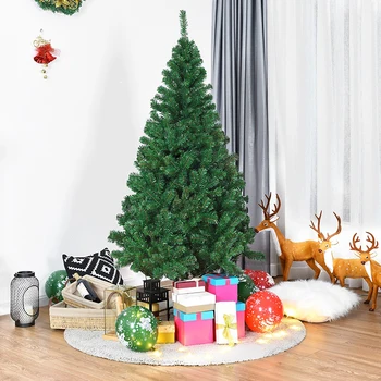 

Artificial Christmas Tree Xmas Pine Tree Stable Solid Metal Legs High Quality PVC Blades Artificial Tree