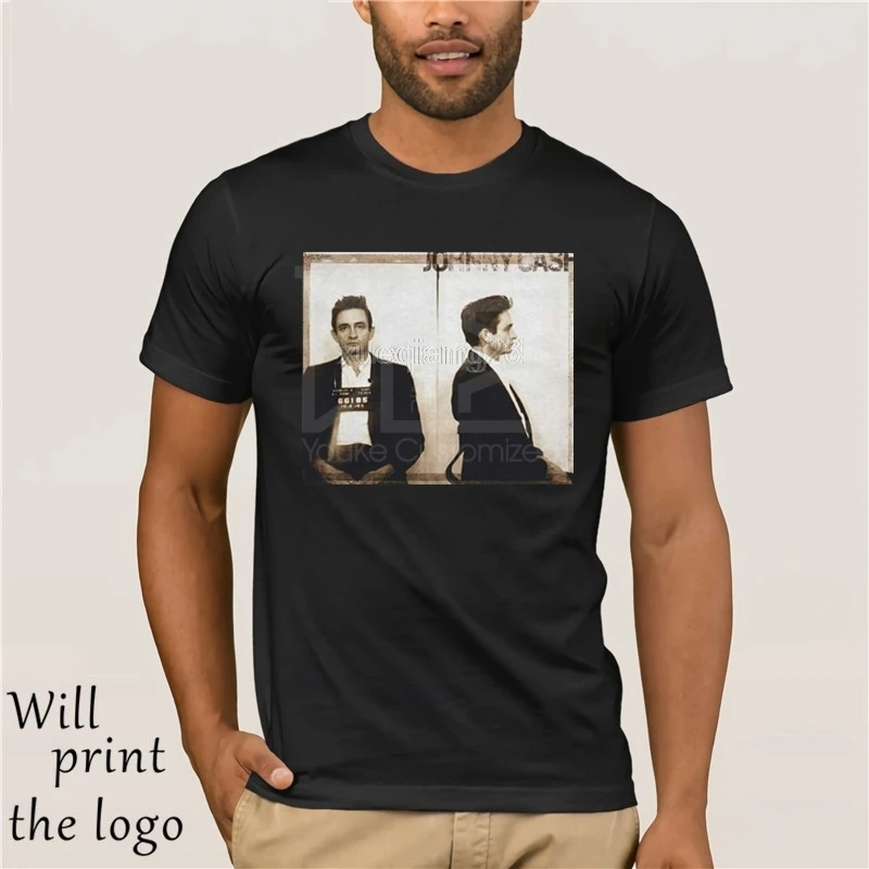 Johnny Cash T-Shirt. Johnny Cash Mugshot. Music T-shirt. Graphic Tee. Country Music T-Shirt. Gift for him. Gift for her.