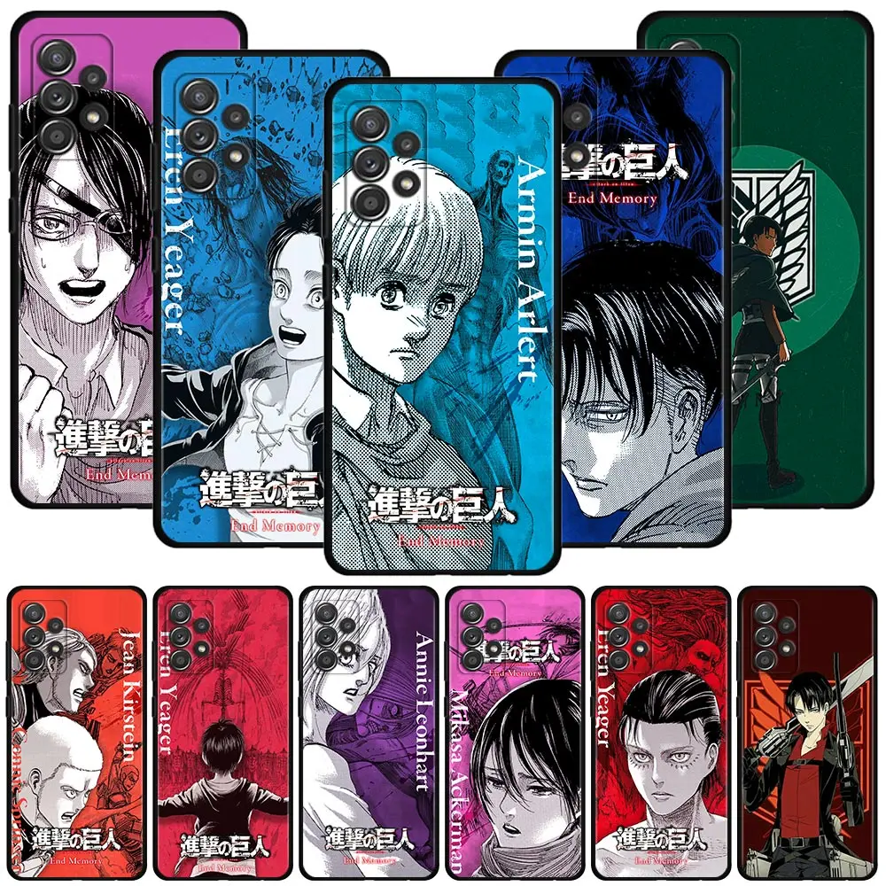 Case For Samsung Galaxy A12 A52 A51 A32 A21s A71 A02s A32 A31 A72 A22 A11 A41 A42 A01 Cartoon Cute Demon Slayer All silicone case for samsung