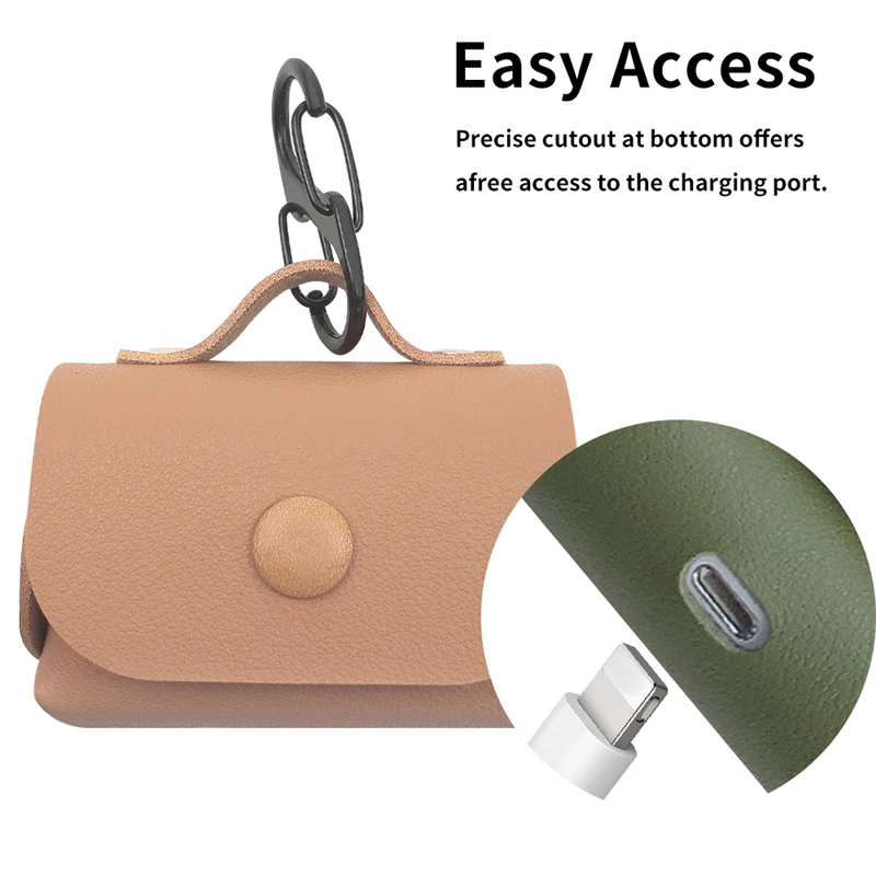 Защитный чехол из ПУ кожи для наушников AirPods Pro Bluetooth Мягкий защитный Air Pods