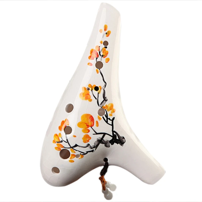 

12 Holes Ocarina Of Time Ac Ceramic Flute Woodwind Orff Instrument Natural Sound