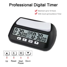 

Professional Chess Clock Compact Digital Watch Count Up Down Timer Board Game Stopwatch Bonus Competition Hour Meter 2021 New
