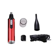 Раздельные триммеры для мытья волос перезаряжаемый Электрический с крышкой ушной зажим для носа Триммер Эпилятор для бритва, нос и уши триммеры для волос раздельный триммер для волос