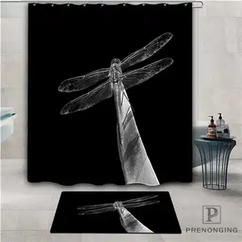 

Custom Dragonfly (1) Waterproof Shower Curtain Doormat Home Bath Bathroom Polyester Fabric Multi Sizes#2019-01-12-294