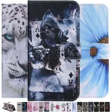 Милый кожаный чехол-книжка для Funda samsung Galaxy S8 S9 Plus S7 S6 Edge чехол с кошкой и деревом для глаз чехол-кошелек с подставкой и отделением для карт P06F