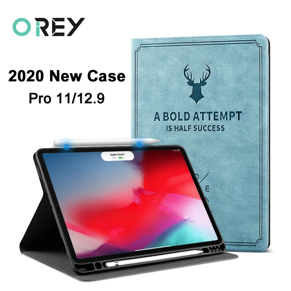 Чехол для iPad Pro 2020 чехол Apple 11 12 9 дюйма задняя крышка складной с держателем