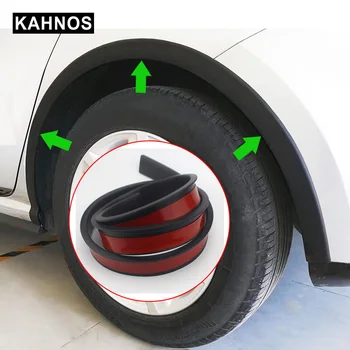 

2pcs 5.5cm×1.5m Car Wheel Arch Protection Moldings Anti-collision Mudguard Universal Rubber Car Wheel Protection Wheel