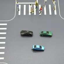 100 шт. модель светодиодный автомобиль игрушки 1:150 масштаб миниатюрный автомобиль для diorama крошечные архитектурные здания изготовление Макет Наборы