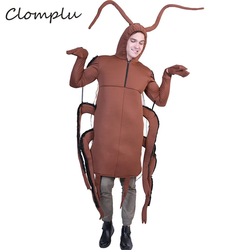 

Clomplu Cockroach Anime Cosplay Halloween Costume Funny Cosplay One Jumpsuit Halloween Costumes For Men Adult Party Show Holiday