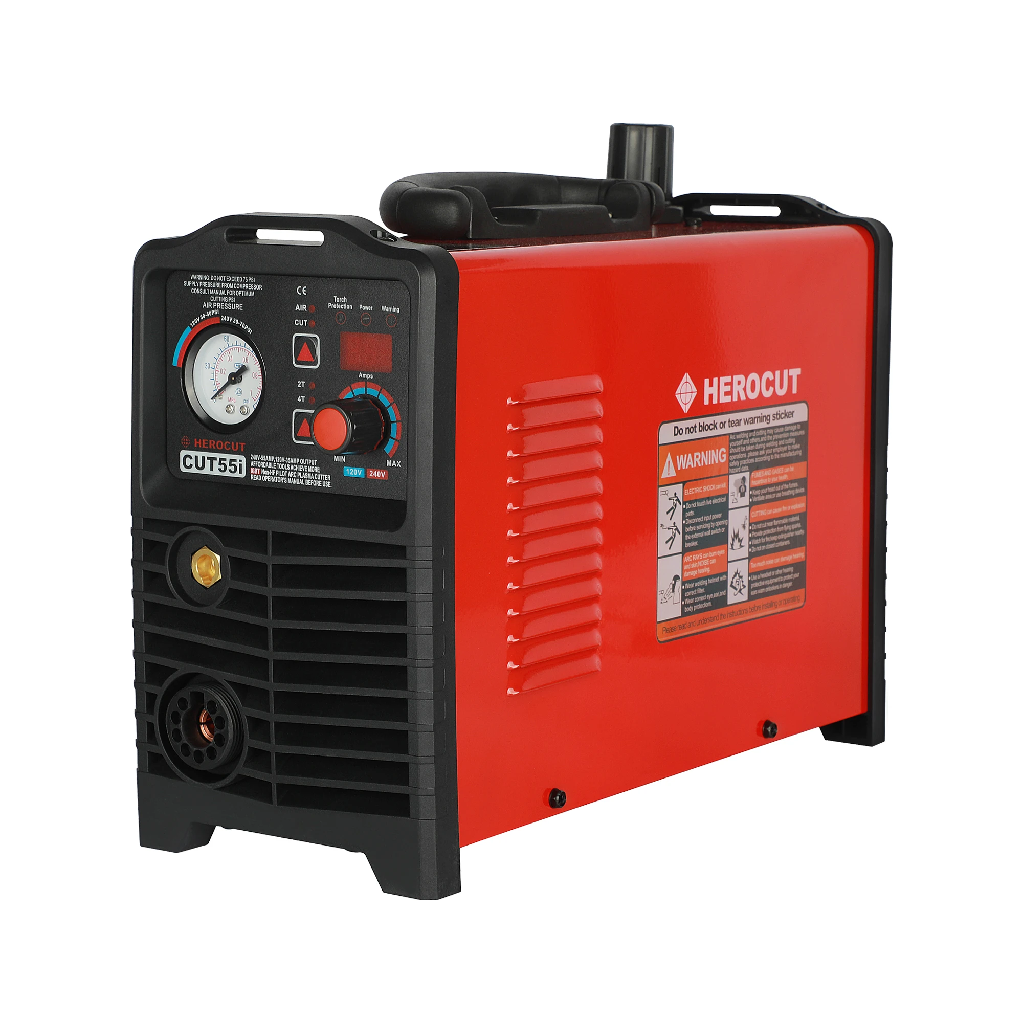 Koop Herocut Cut55i Cnc Plasmasnijder Igbt Digitale Controle Cnc Non Hf Pilot Arc Dual Voltage 120 V 240 v, snijmachine Werken Met Cnc