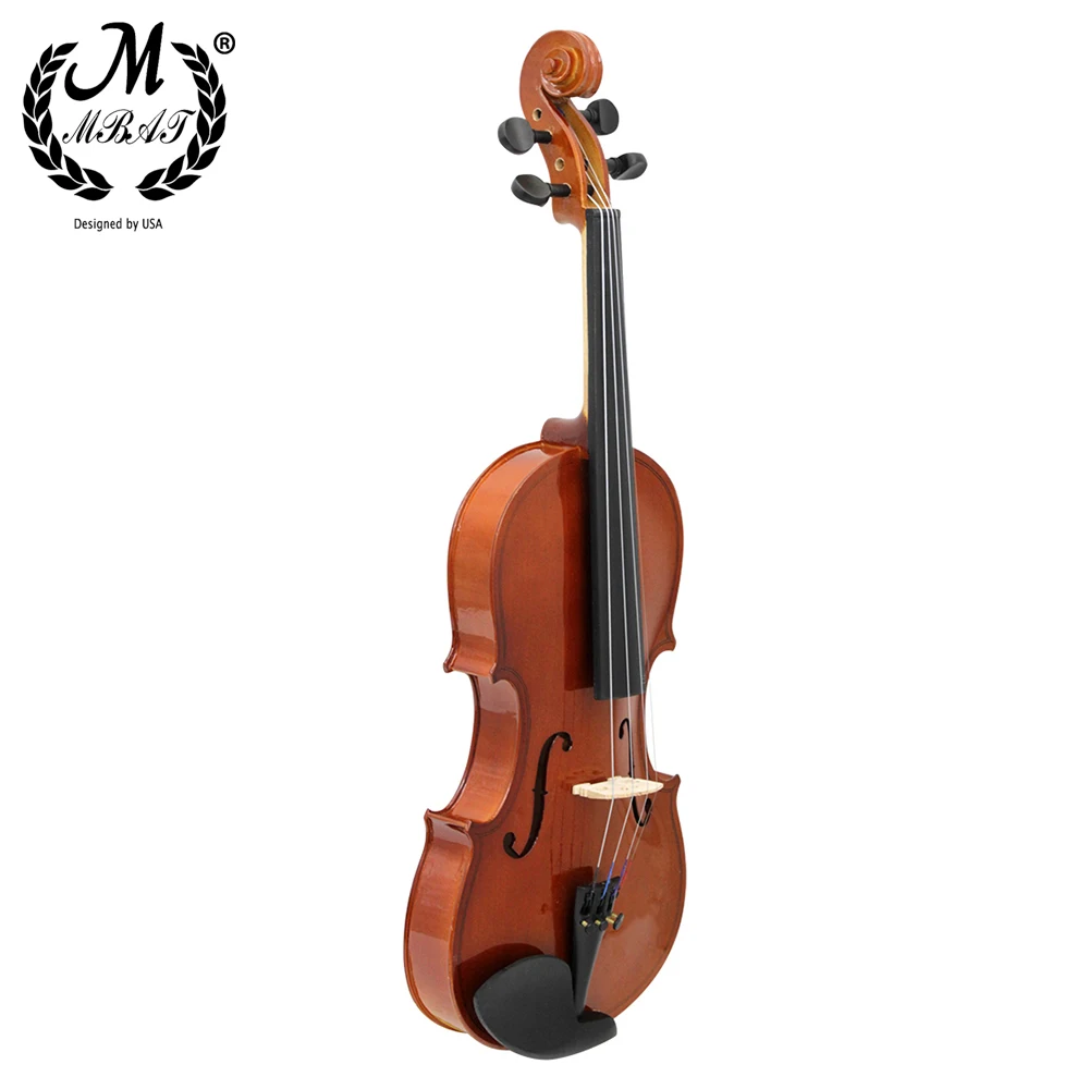 M MBAT AV-02 4/4 Natural Color Solid Wood Violin With Accessories High-quality Stringed Instrument For Music Lovers Beginners