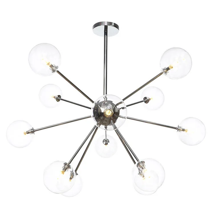 Magic Bean Pendant Lamp Iron Lamp Body Glass Pendant Light Nordic Indoor Lighting Decoration Light Fixture LED G4 Lustre 220V